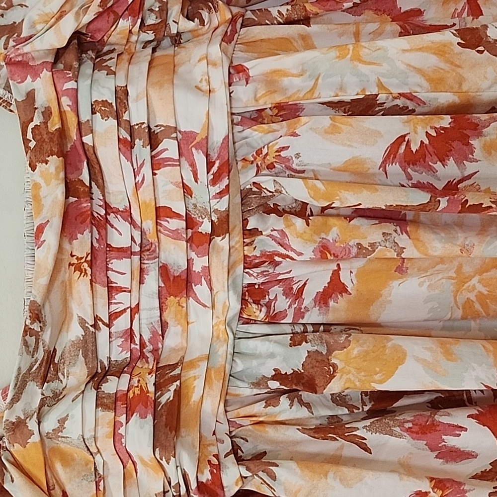 Abercrombie and Fitch Baby Doll Floral Puff Sleeve Mini Dress Size SP - Picture 7 of 16